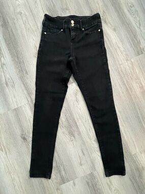 Anne Klein Black Pants with Gold Logo